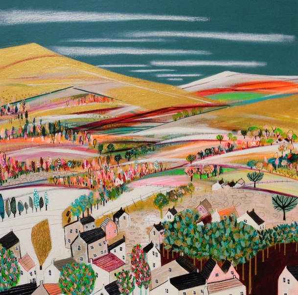 'Evening Valley, Ochil Hills' by artist Nikki  Monaghan